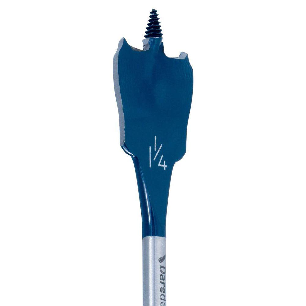 BOSCH DSB5010 Daredevil 10-Piece Standard Spade Bit Set w/Full Cone Threading and Spurred Tip, Blue