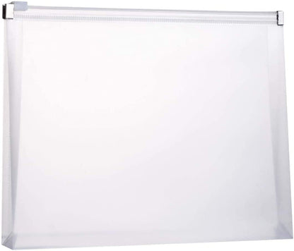 YoeeJob Plastic Envelopes, 10PCS Poly Envelopes with Zipper, Legal Size Expanding Plastic Zip Envelopes for Office School Home, Multi-Color 10 Pcs