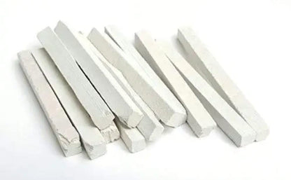 4OUR FAITH Edible Slate Pencils/Slate Bars - White - Natural Limestone - 120 Pack (800 grms) - 8*6 mm - Chisel Point - Writing on Blackboards, Slates, and Art Surfaces