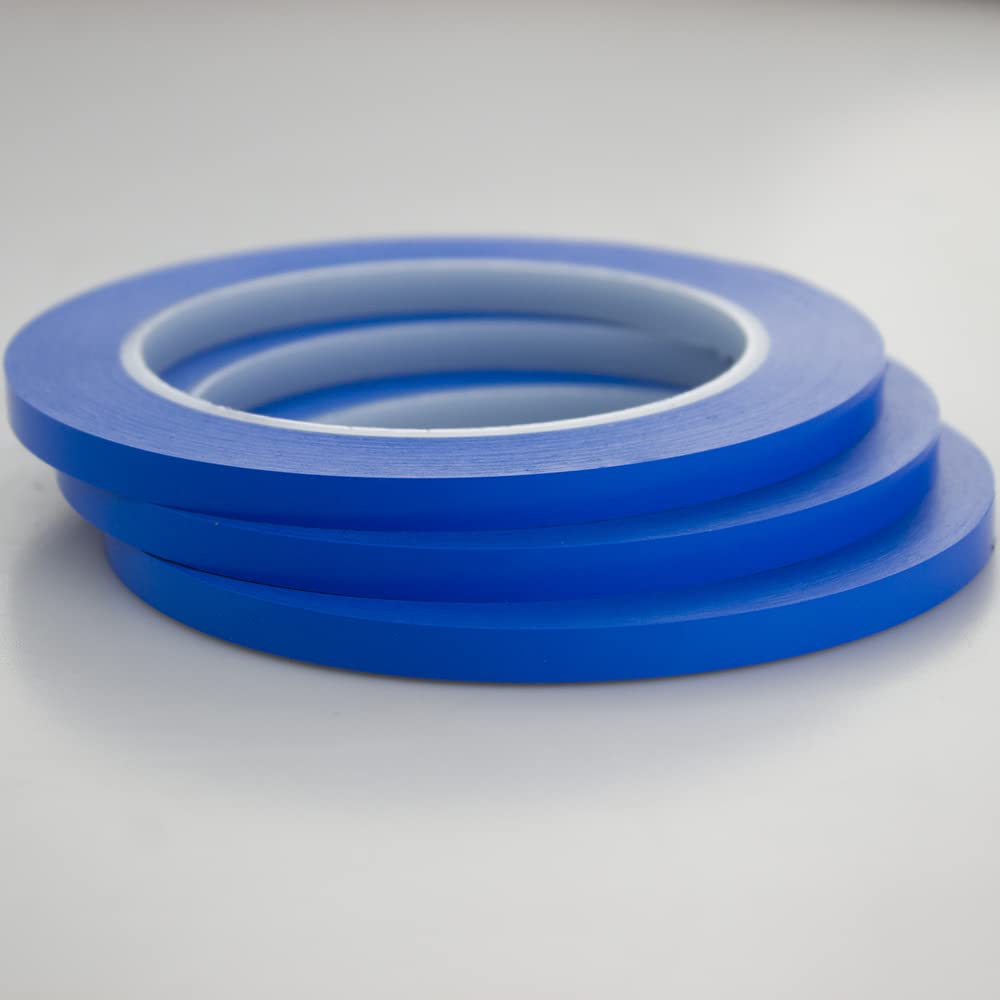 Blue Fineline Fine Line Vinyl Pinstriping Masking Tape 1/4 in x 36 yd x 3Rolls