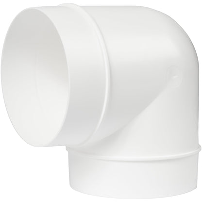 4 Inch Ducting Pipe 90 Degree Elbow Hose Ventilation Round Tube Bend Connector 4"