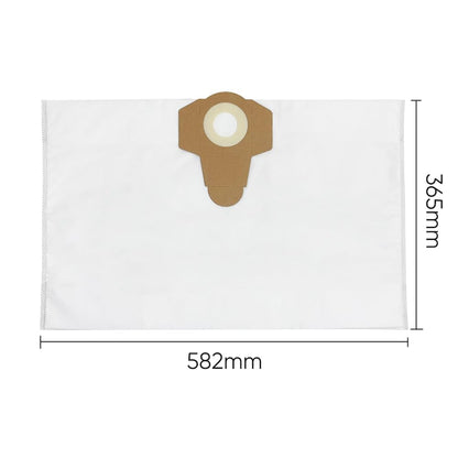 Vacurama Premium Cloth Bags for Kubota 4 to 12 Gallon Wet/Dry Shop Vacuum Systems (15-45.5 L), BigVac 55001. Also fits Toolmaster, Fixman, etc. Tear-Resistant, Non-Woven Cloth Material - 3-Pack