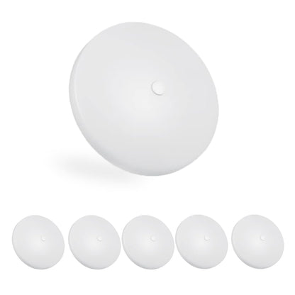 5CCT LED RV Dome Ceiling Lights, On/Off Switch, DC 12V Surface Mount Interior Puck Light for Slim Motorhome, Trailer, Boat, Camper Lighting, 5W, 2700K/3000K/3500K/4000K/5000K, 4.5 Inch, 6 Pack