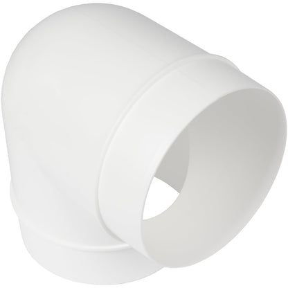 4 Inch Ducting Pipe 90 Degree Elbow Hose Ventilation Round Tube Bend Connector 4"