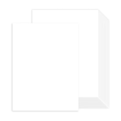 100 Sheets White Cardstock 8.5 x 11 Thick Paper, Goefun 80lb Card Stock Printer Paper for Invitations, Menus, Crafts, DIY Cards