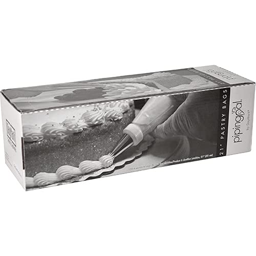 DayMark 21" PipingPal Disposable Pastry Bag with Dispenser (100 Bags)