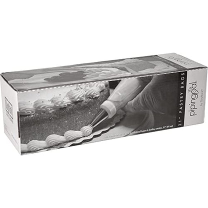 DayMark 21" PipingPal Disposable Pastry Bag with Dispenser (100 Bags)