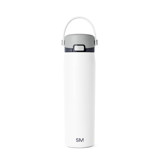 Simple Modern Mesa Sport Water Bottle with Covered Chug Lid | 24oz Cup Holder Friendly Insulated Stainless Steel Bottle for Gym, Sports and Travel | Polar Bear