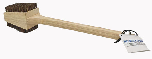 18" Deluxe XL 2 Sided Wood BBQ Brush Palmyra Bristles (Safe-Contains No Metal Bristles)