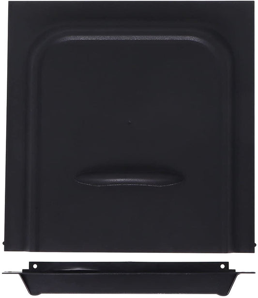 RV Screen Door Slider, 12" White Panel Fits RV, Trailer, Camper, Motor Home, Cargo Trailer (Black)