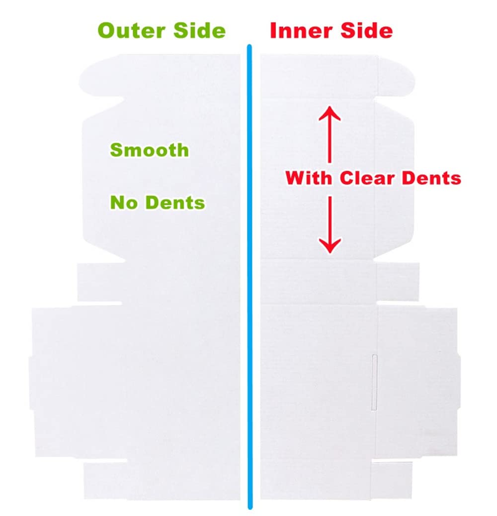 White Corrugated Cardboard Shipping Boxes, 150x100x50mm (6"x4"x2") Small Parcel Boxes, Packaging Mailing Boxes for Business, Posting, Small Packet Shipping, Storing or Gift(Pack of 25)