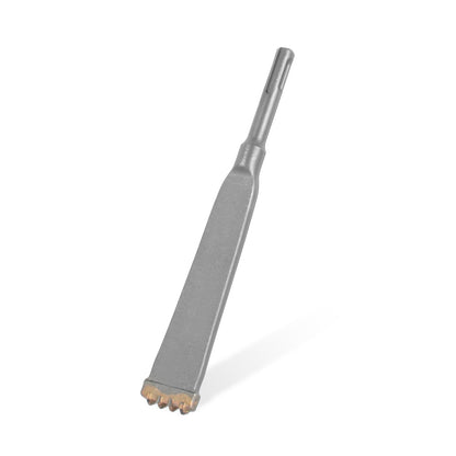 YOSIGHT SDS Plus Shank Four-Tooth Chisel, 7.85 Inch Long Round Shank Alloy Steel Hammer Drill Chisel, Four-Prong Flat Chisel, Ideal for Tile Concrete Brick Stone Masonry