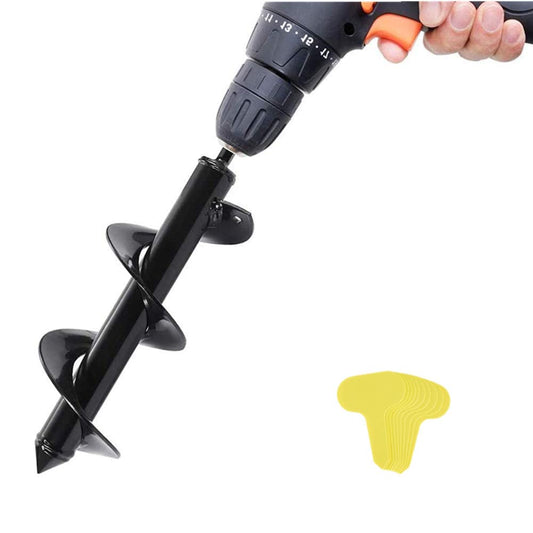 Auger Drill Bit,Non-Slip Garden Auger Spiral Drill Bit,Garden Plant Flower Bulb 3” x 12” Rapid Planter,Post or Umbrella Hole Digger for 3/8'' Hex Drive Drill