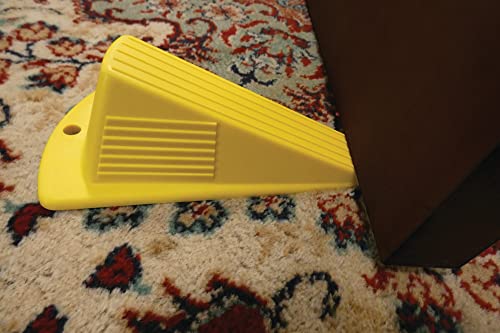 Shepherd Hardware 3763 Heavy Duty Jumbo Rubber Door Wedge, Yellow