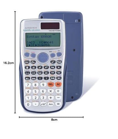 Scientific Calculator with 417 Functions, Plus Student Handheld Scientific Portable Solar Scientific Calculator for School Office, Textbook Synchronous Display