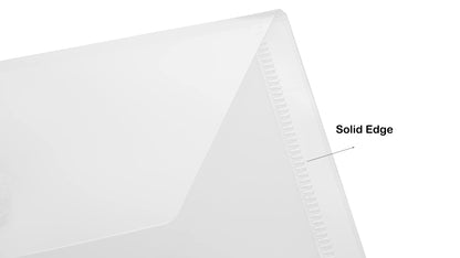 YESSART 4x6 Plastic Envelopes Hook Loop Closure Coupon Receipt Storage Holder 40 Pack