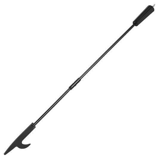 Stanbroil 36-Inch Fire Poker for Fire Pit, Camping, Wood Stove, Outdoor and Indoor Use - Heavy Duty Campfire Tool with Heat Resistant Handle - Black Steel
