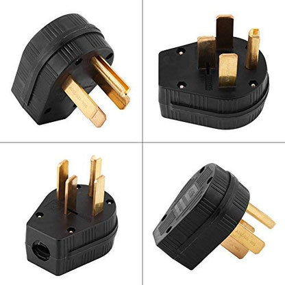 14-50P 50A Generator Four-Hole Plug, 4-Pin Nema Plug, Socket European and Travel Power Plug
