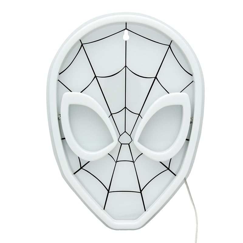 Spiderman Wall Mountable LED Neon Light Officially Licensed Marvel Accent Light for Boys and Girls Bedroom or Man Cave, Superhero Comic Collectible Gift - Paladone