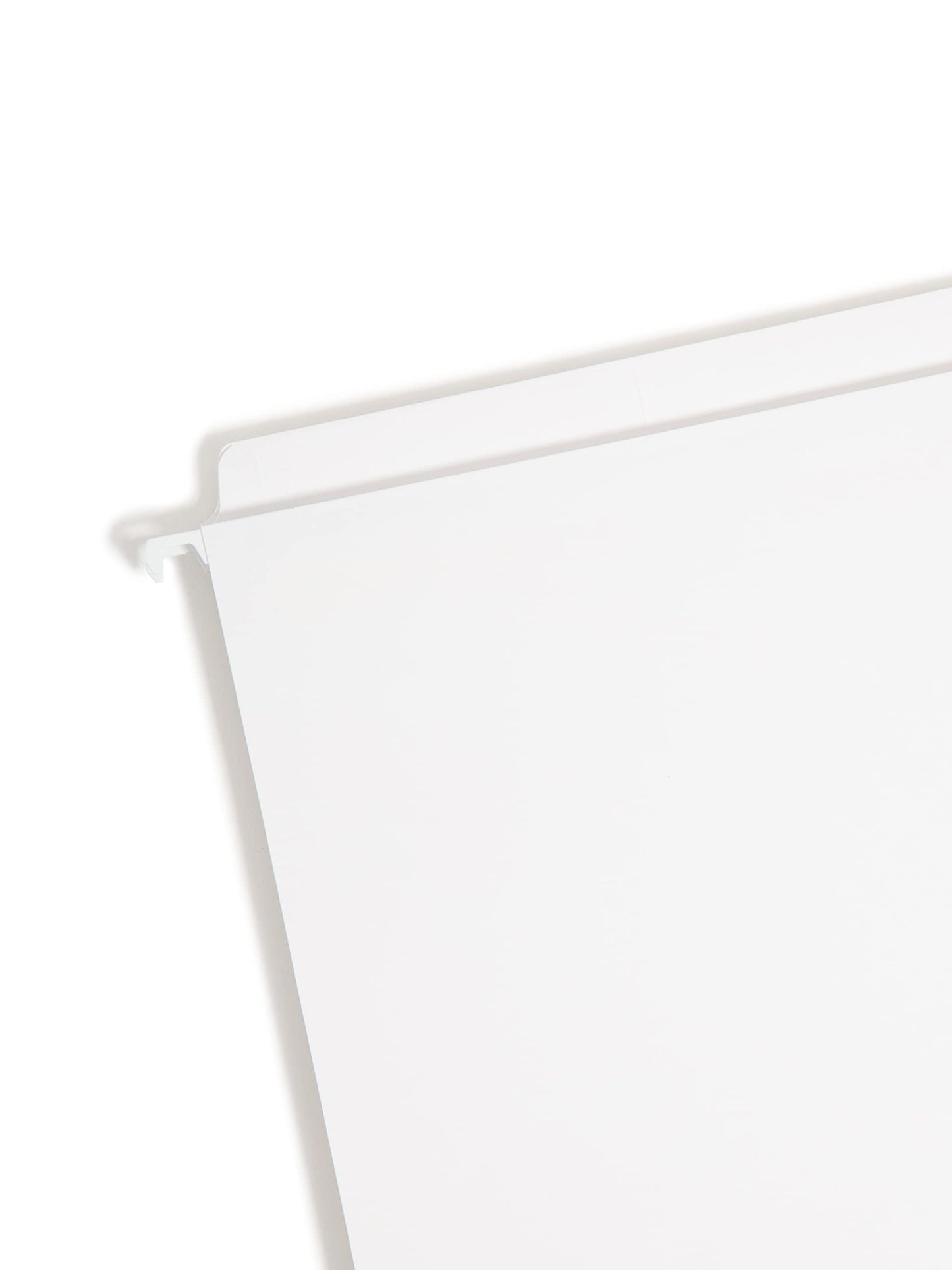 Smead Hanging File Folders, 20-Pack, Letter Size, Straight-Cut Built-in Reinforced FasTab, White, No-Insert Filing for Home Office, School and Business Document Organization