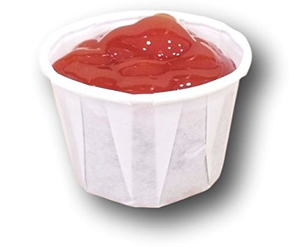 MT Products Individual Paper Portion Cups 1 oz. - Disposable Souffle Cups (Pack of 350) - Made in The USA