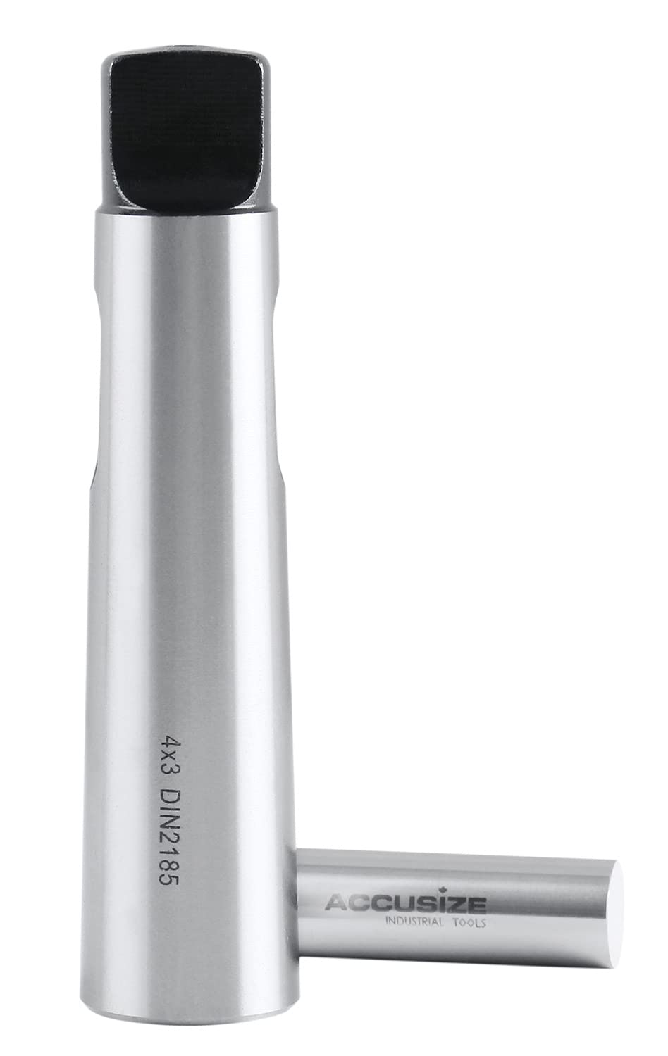 Accusize Industrial Tools MT3 to MT4 DIN2185 Morse Taper Sleeve Adaptor, Hardened & Ground, 2840-8034