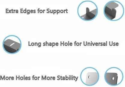 Baotkere Solar Panel Mount Z Brackets, Anti-Corrosion Kits with Nuts and Bolts, Connector Wrenches, Used for House Apartment Roof, Walls Mounted Structures