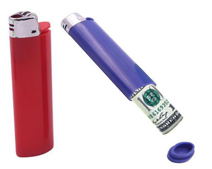 SECRET STASH Fake Lighter Diversion Safe - Hidden Compartments for Cash Jewelry Pills | Storage Box Discreet Hide Money Small Container Store Valuables in Plain Sight Safes Pill Hiding Light (2)
