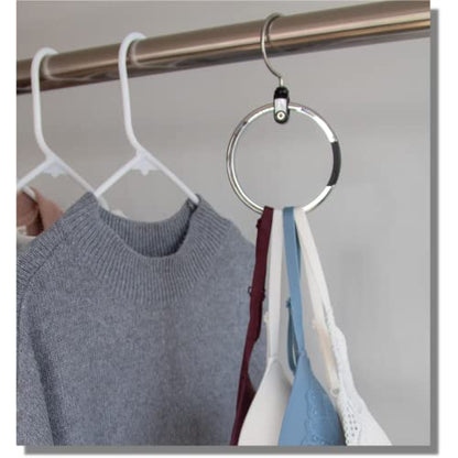 ROLLY HANGER Multipurpose Closet Hangers- Tie and Belt Hanger for Closet- Great Space Saving Belt Organizer for Wardrobe - Ideal for Storing Belts, Ties, Scarfs, Baseball Hats, Purses & More- 1 Pack