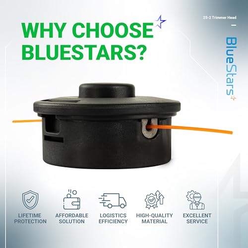 BlueStars 2 Pcs 25-2 Trimmer Head 4002 710 2191 - for Stihl FS55 FS55R FS56 FS56RC FS70 FS70R FS80 FS85 FS90 FS90R FS91R FS94R FS100RX FS110 FS111R FS111RX FS120 FS130 Weed Eater 4002 710 2108