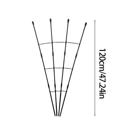 2 Pack 47.2inch Fan Shape Garden Trellis Metal for Climbing Plants Outdoor Indoor Rustproof Plant Flower Trellises,Plant Cages Supports Flower, Vegetable, Tomato, Vines Crop Potted Flowers Trellis