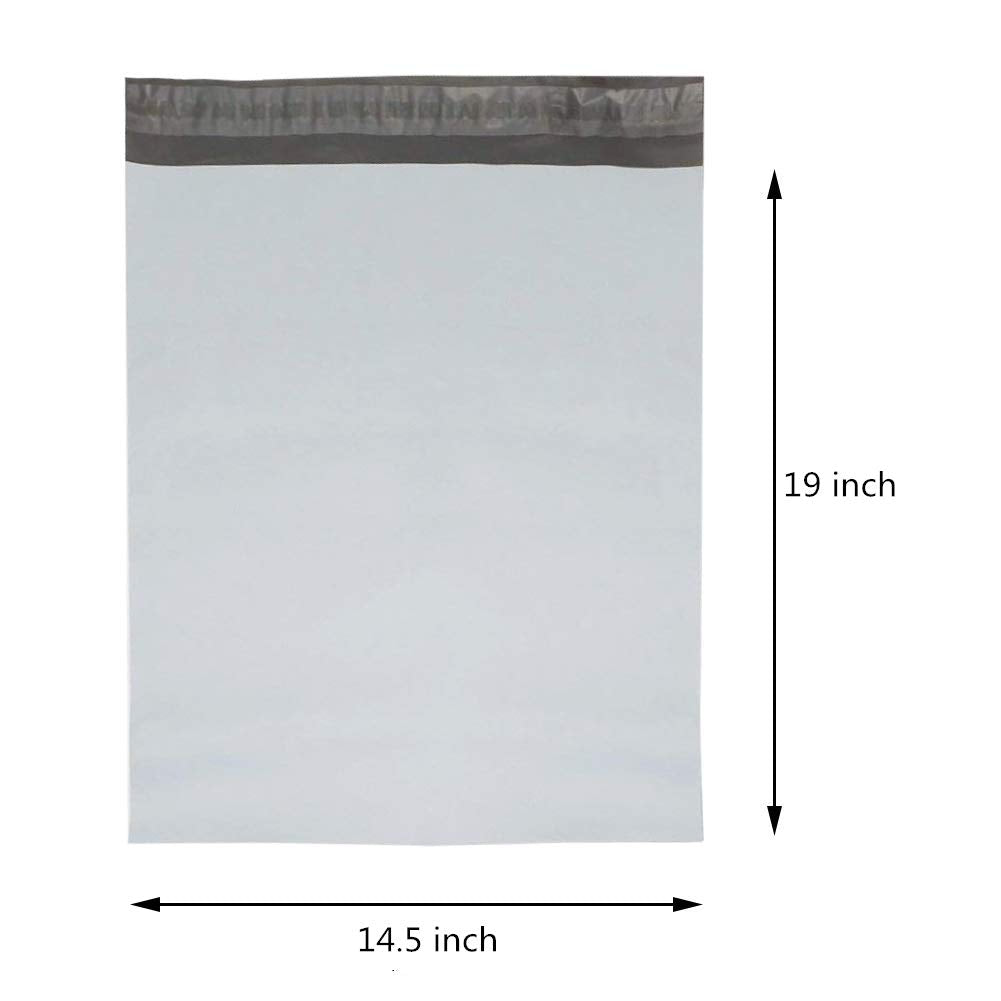 BESTEASY 100 14.5x19 White Poly Mailers Shipping Envelopes Bags(14.5x19, 100 Bags)
