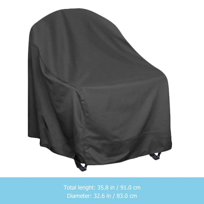 DECHOUS Outdoor Rocking Chair Cover Waterproof Heavy Duty Patio Chair Cover for Outdoor Patio Lawn Garden Furniture, 35.8x32.6x27.5 Inch