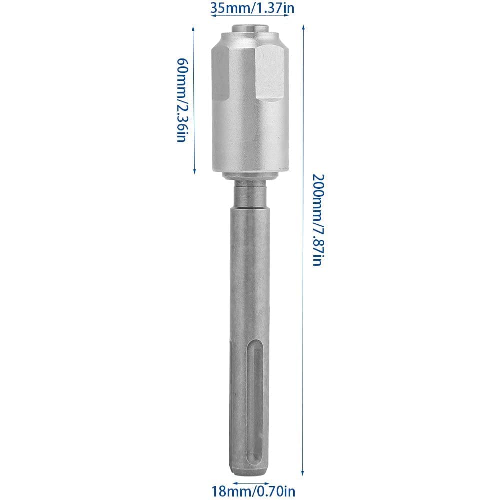 SDS Max to SDS Plus Adapter,Chuck Drill Converter Shank Quick Tool Chrome Vanadium Steel Chuck Adaptor SDS Max Bits Adaptor for Rotary Hammers