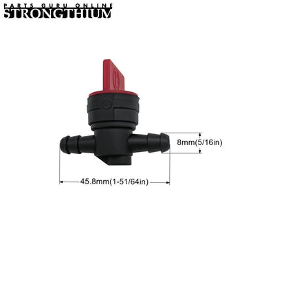 STRONGTHIUM 1/4 in Gas Fuel Line Hose with Clamps Valve & Filters Kit Compatible with Briggs & Stratton Craftsman MTD Kawasaki Kohler Small Engines Generator Powersports Rubber 6.6FT