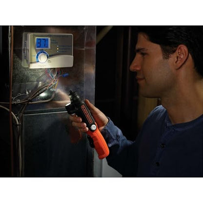 BLACK+DECKER 4V MAX* Cordless Screwdriver with LED Light (BDCSFL20C)