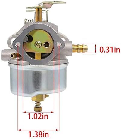 AUTOKAY 640349 640052 HMSK80 HMSK90 LH318SA LH358SA Adjustable Carburetor for Tecumseh 8HP 9HP 10HP Snowblower Replaces 632334 640054 640058 640058A