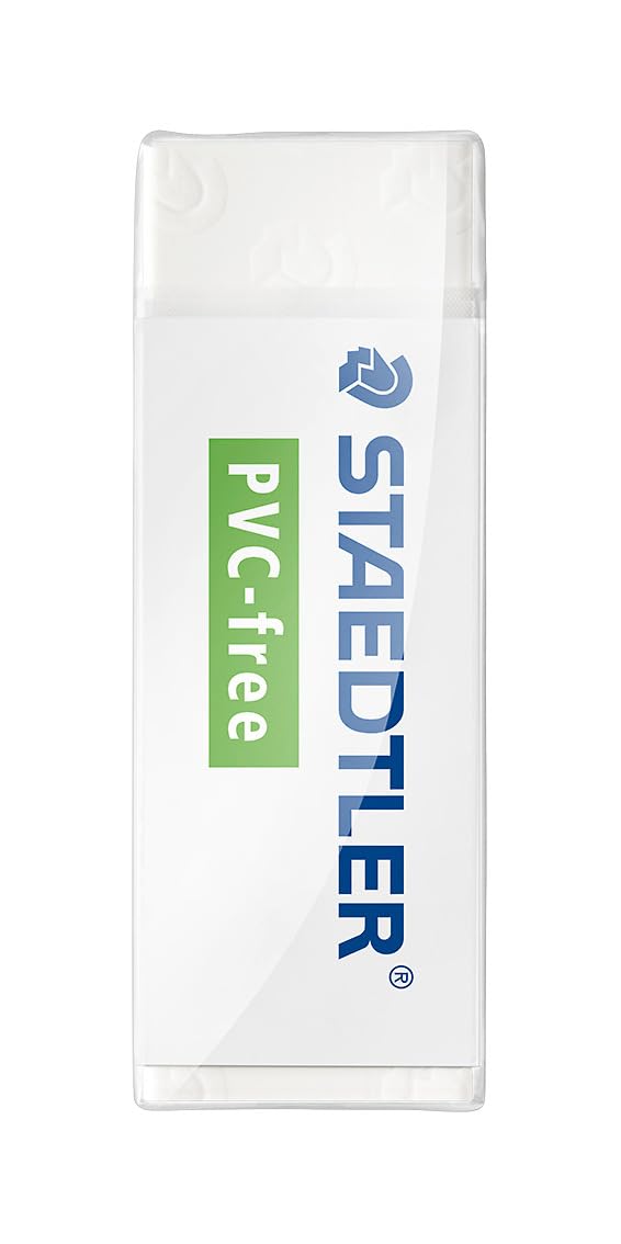 Staedtler PVC Free White Block Erasers, Latex-Free, Premium Quality, Pack of 20, 525 B20