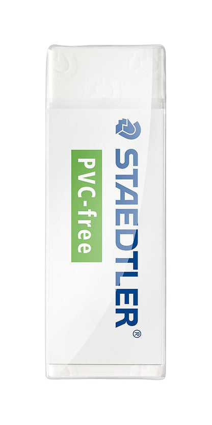 Staedtler PVC Free White Block Erasers, Latex-Free, Premium Quality, Pack of 20, 525 B20