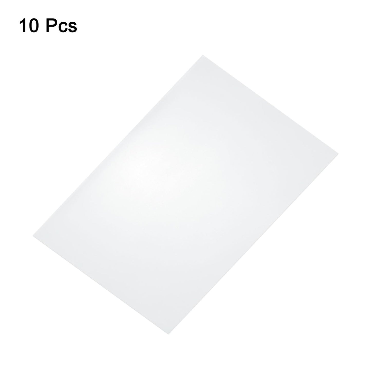 HARFINGTON 10pcs Clear Plastic Sheets 12" x 8.3" x 0.02" Transparent Flexible PVC Sheet Panels with Protective Paper for Signs DIY Display Projects Craft Picture Frames Painting