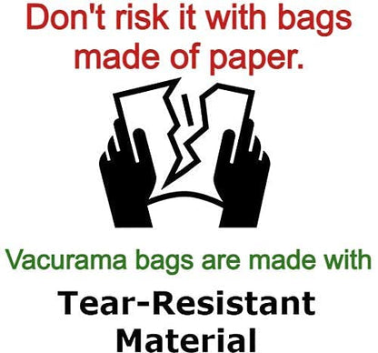 Vacurama Premium Cloth Bags for Kubota 4 to 12 Gallon Wet/Dry Shop Vacuum Systems (15-45.5 L), BigVac 55001. Also fits Toolmaster, Fixman, etc. Tear-Resistant, Non-Woven Cloth Material - 3-Pack