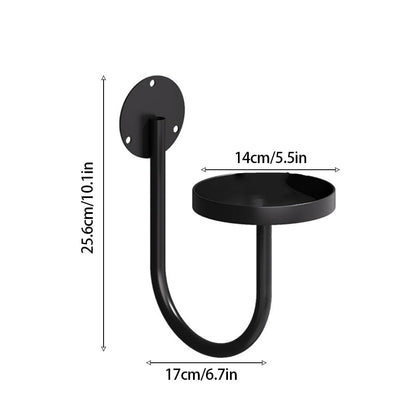 3 Pack Wall Plant Holder Wall Planters Black Metal Plant Wall Shelf Indoor Plants Hanger Modern Wall-Mounted Hanging Planter for Outdoor Livingroom Window Bedroom Balcony Patio Flower Pot Decor
