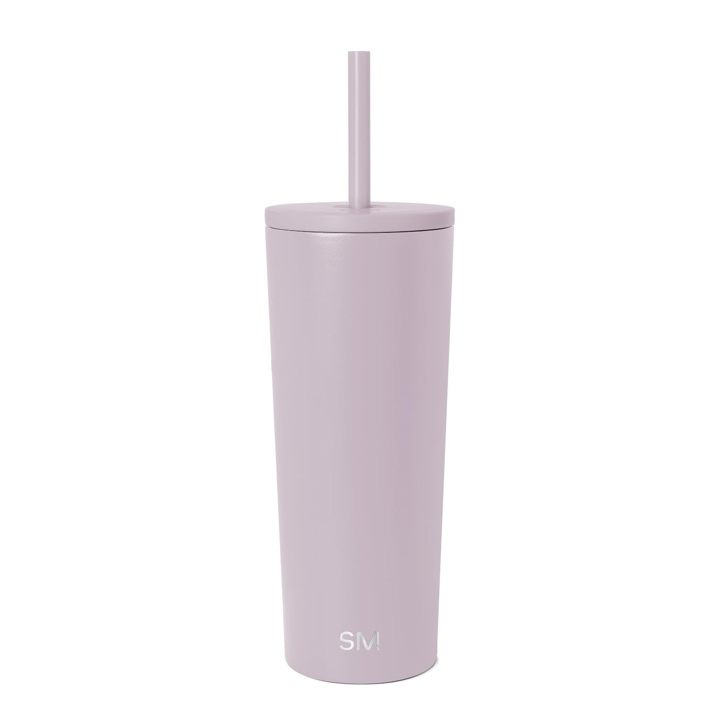 Simple Modern Insulated Tumbler with Straw and Lid | Iced Coffee Cup Reusable Stainless Steel Water Bottle Travel Mug | Gifts for Women & Men | Classic Collection | 24oz | Lavender Mist