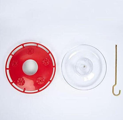 Auch 2 Packs Hummingbird Feeders for Outdoors, Leak-Proof, Easy to Clean and Fill, Saucer Humming Feeder for Hummer Birds, Including Hanging Hook