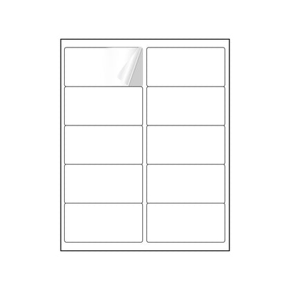 BESTIKER 2” x 4” Shipping Labels 2000 Address Labels Printable, White Sticker Label Sheets for Laser Inkjet Printers (10 Labels/Sheet, 200 Sheets)