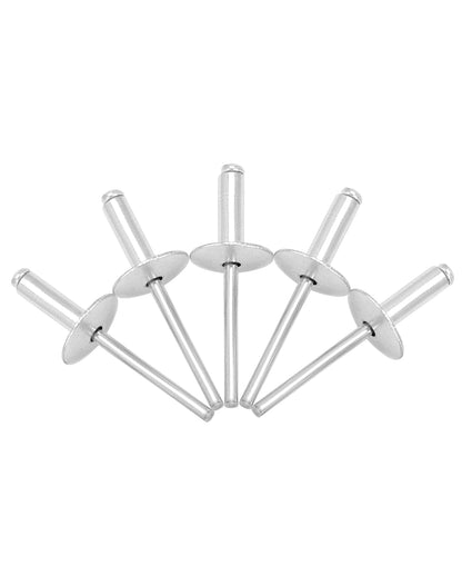 QWORK Large Flange Blind Rivets, 500 Pcs Blind Rivet, 5/8" Flange Diameter, 3/16" x 5/8"