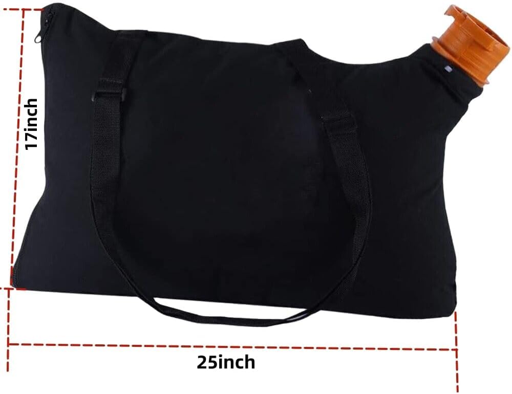 YIBOCO 50026858 Trivac Leaf Collection Bag (WGBAG500) for Worx Vacuum Cleaner 12 Amp Blower - Leaf Blower Collection Bag, Replaces Model WG500, WG501, WG502, WG505, WG508, WG509, WG518,50015035