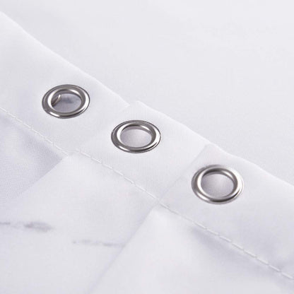 Yostev Marble Bathroom Shower Curtain,Grey and White Fabric Shower Curtain with Hooks,Unique 3D Printing,Decorative Bathroom Accessories,Water Proof,Reinforced Metal Grommets 72x72 Inches