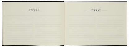 Winnable Guest & Visitor Book, 7 x 10 Inches, 100 Pages, Quill Emblem, Black