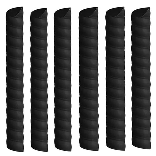 Black Tree Trunk Protector, Wanfoou 6 Pcs Spiral-Type Tree Guard, Tree Protectors Tree Bark Tube Wraps to Protect Saplings Plants from Rabbit Rodents(2 Size)